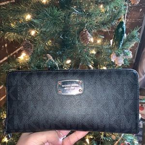 Black MK logo wallet